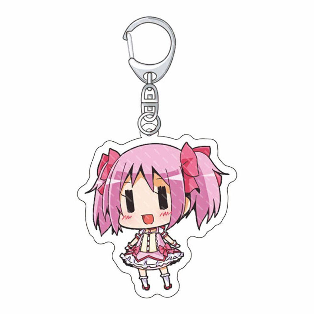 LANFY Móc Chìa Khóa Hình Nhân Vật Anime Hai Mặt Bằng Acrylic