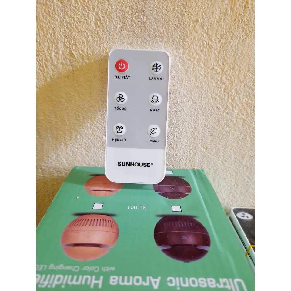 Remote Điều khiển từ xa quạt điều hòa Sunhouse SHD7717- Hàng chính hãng mới 100% Tặng kèm Pin