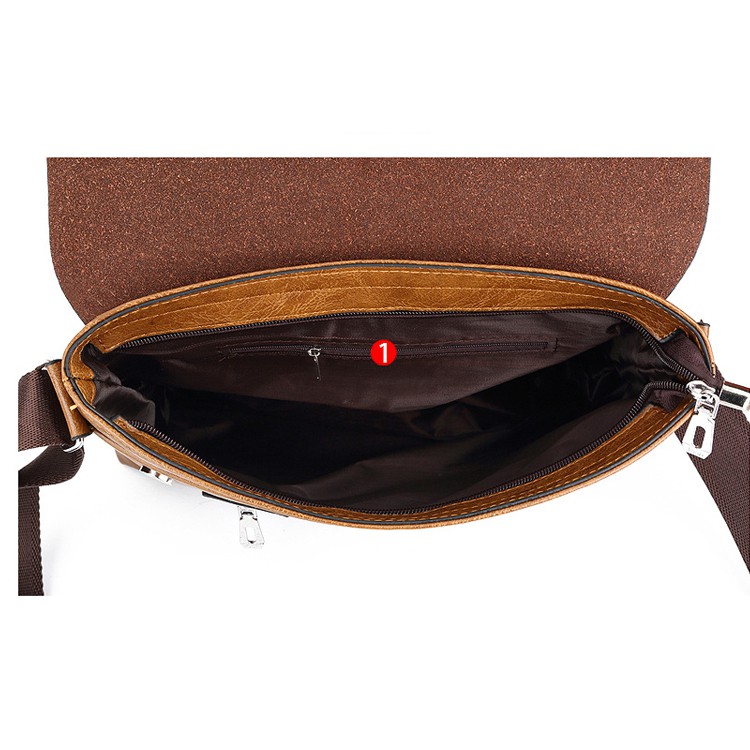 Túi đeo chéo nam văn phòng da mềm đựng ipad laptop | BigBuy360 - bigbuy360.vn