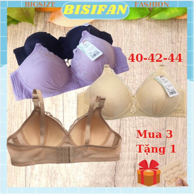 Aó ngực mút mỏng không gọng ren đẹp (A89R) big size lớn 40 đến 44 dây dài quả to cup C bản to cho người béo mập ngực to