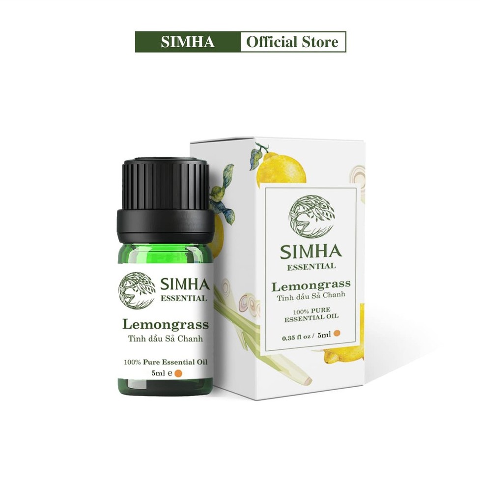 Tinh dầu Sả Chanh SIMHA đuổi muỗi, xông hơi loại 5ml