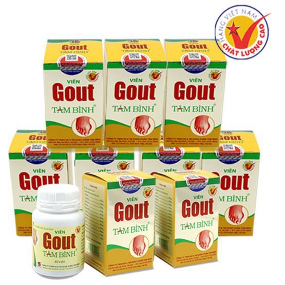 Viên Gout Tâm Bình (Hộp 60 viên) - Gút, acid uric