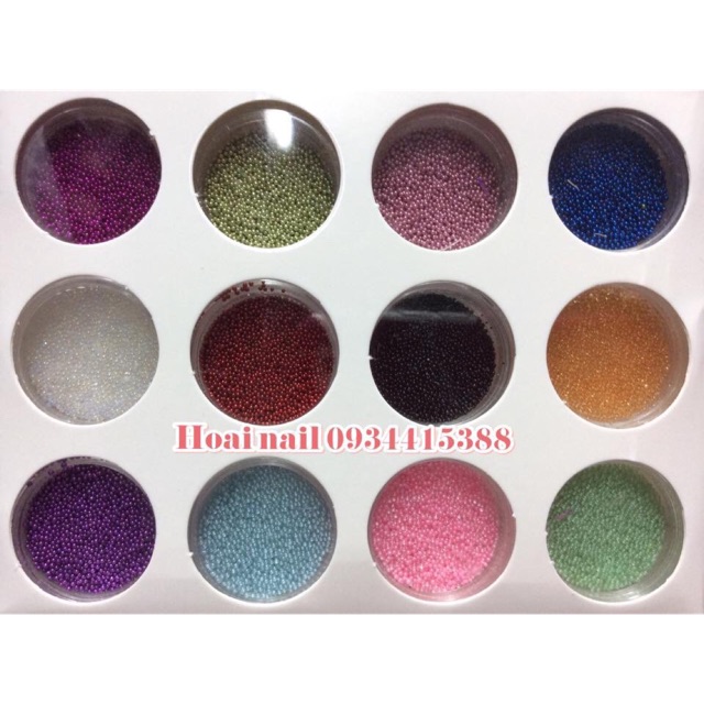 Set bi mix 12 màu - Phụ kiện Nail
