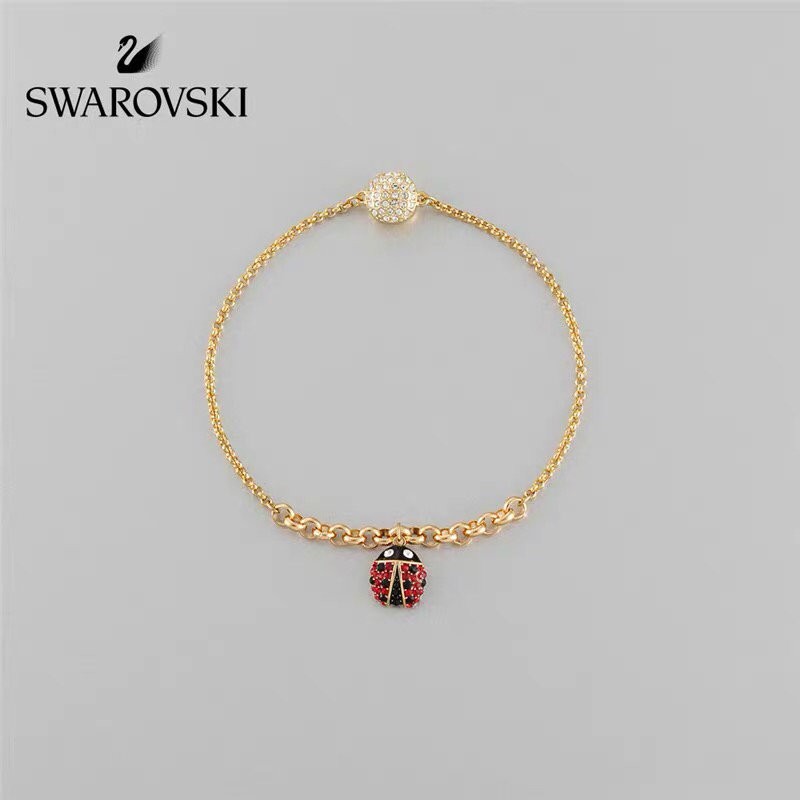 Vòng đeo tay kim loại SWAROVSKI họa tiết xinh xắn thời trang cho nữ