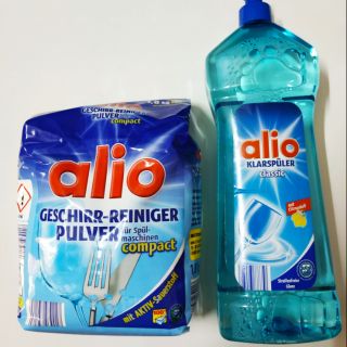 Combo bột rửa bát Alio 1,8kg và Bóng Alio 1lít