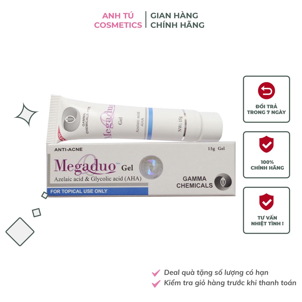 Gel Giảm Mụn Ẩn, Giảm Thâm Megaduo Gel - Gamma Chemicals