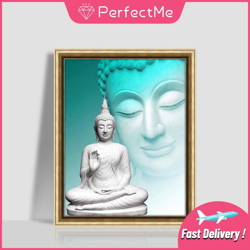 Tranh ĐíNh Đá 5D HìNh PhậT Trang Trí PhòNg KháCh 40x50cm