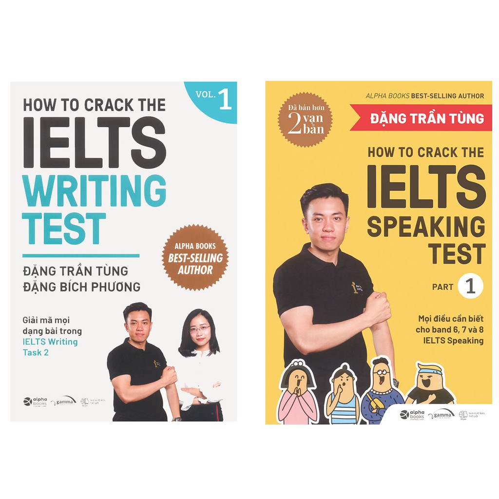 Sách - Combo 2 cuốn How To Crack The IELTS Writing Test - Vol 1 + How To Crack The IELTS Speaking Test - Part 1