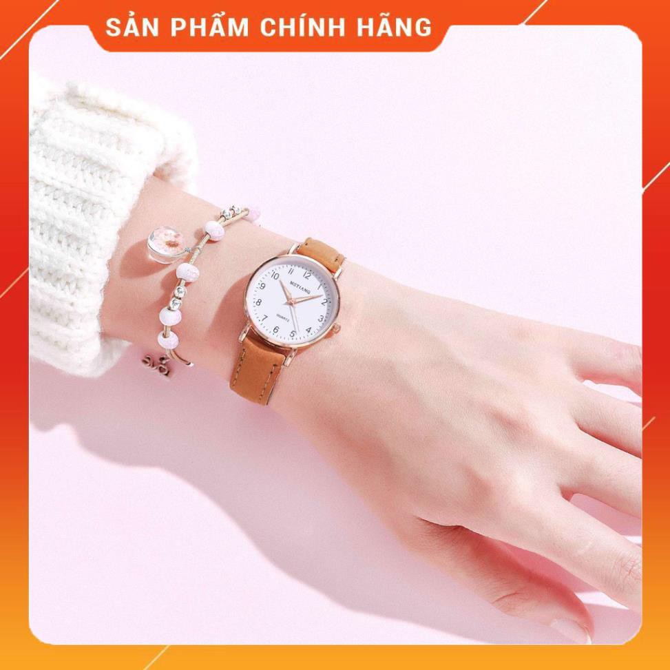 [Hàng Chính Hãng]  Đồng hồ nữ thời trang Mstianq ms09 dây da mềm êm tay, mặt số giờ cực đẹp [Uy tín về chất lượng] | BigBuy360 - bigbuy360.vn