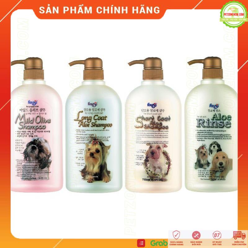 Sữa tắm cho chó mèo con FORCANS 🎁 FREESHIP 20K 🎁 MILD OLIVE dùng cho da nhạy cảm dưới 7 tháng tuổi | Hàn Quốc 750ml