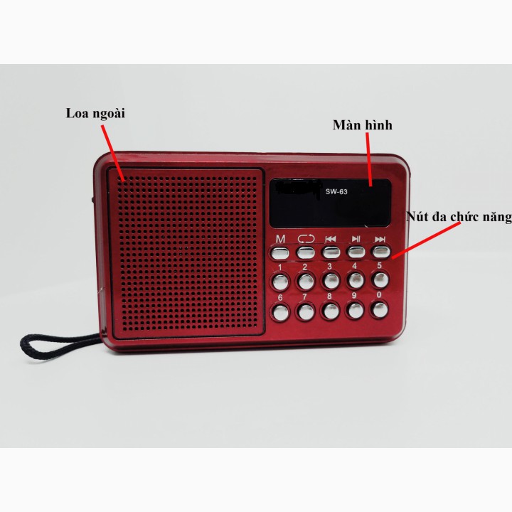 Loa Sony Chuyên FM - AM - USB - Thẻ Nhớ - Chọn Bài Hát SW61-62-63