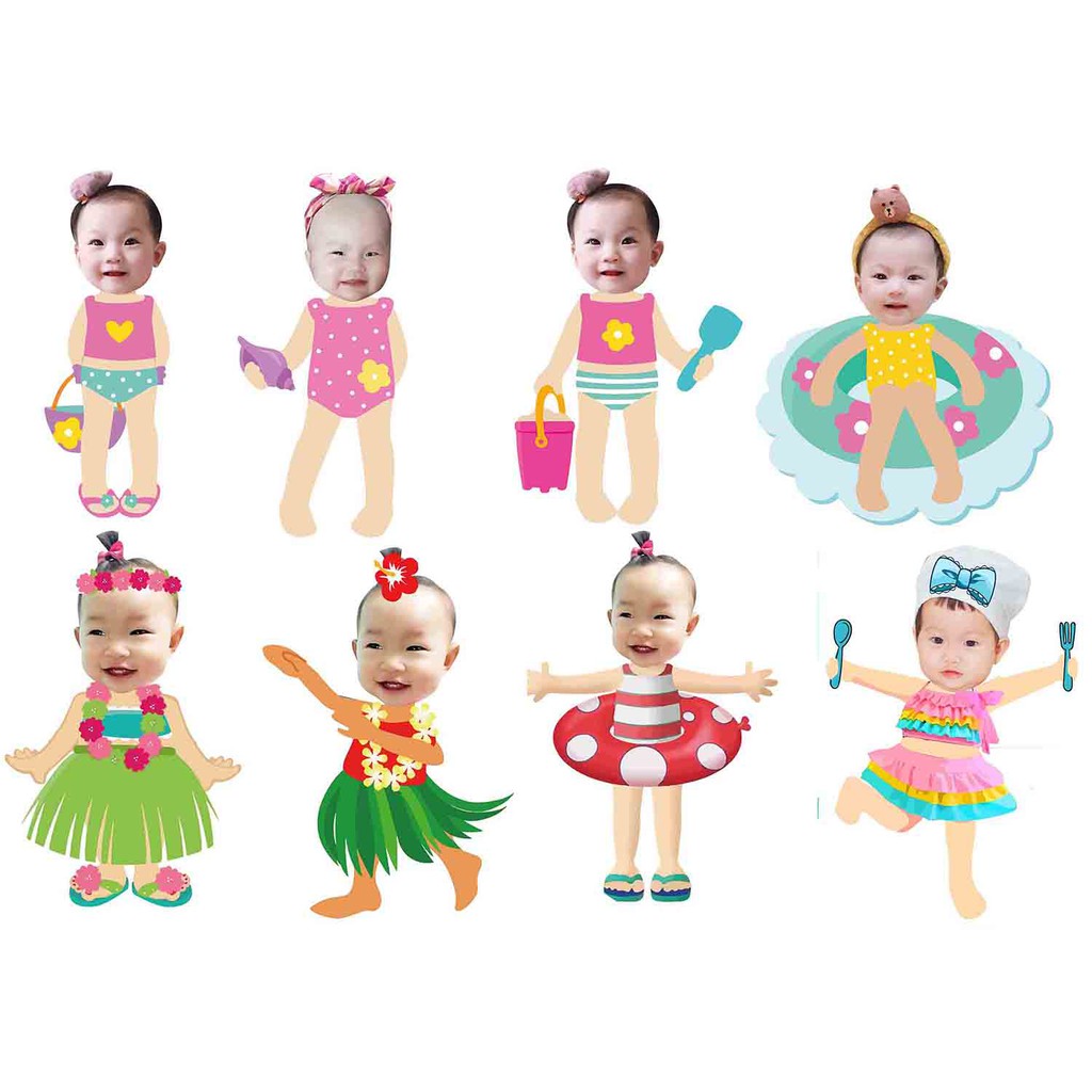 Nhận Đặt gấp_Hình Chibi CẢM ƠN để bàn trang trí sinh nhật cho bé