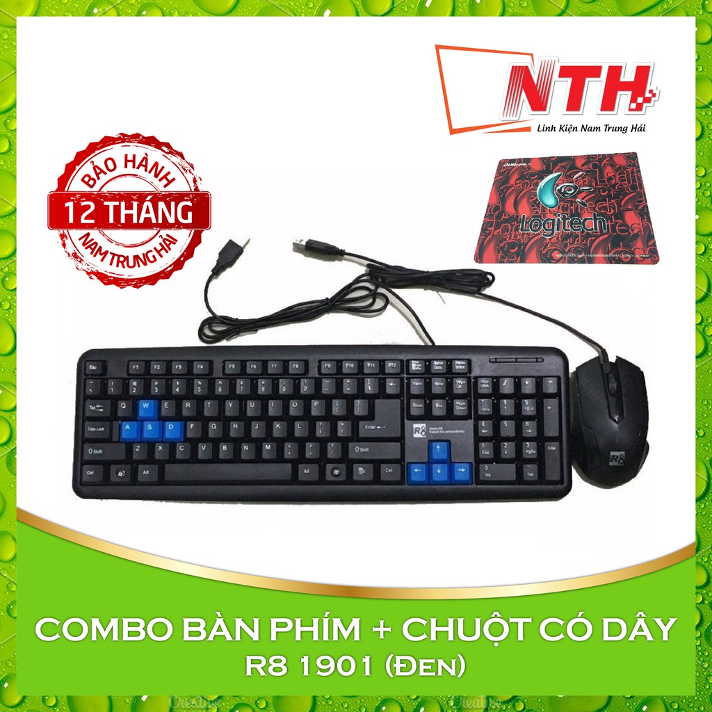 Bàn phím chuột R8 1901 / Zt-600 + lót