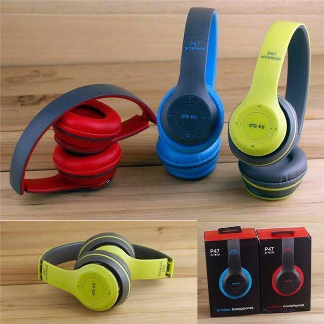 Tai Nghe Bluetooth P47 Có Khe Cắm Thẻ Nhớ