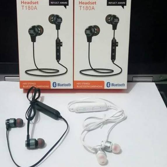 Tai Nghe Bluetooth Thể Thao Không Dây 6.6 Jbl T180A Plus Có Khe Cắm Thẻ Nhớ