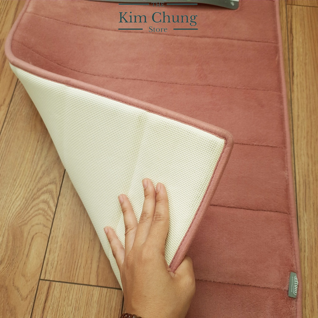 Thảm Chùi Chân Lock&Lock Memory Foam Kiểu Stripe 460*700*15mm MAT511 - Hàng chính hãng