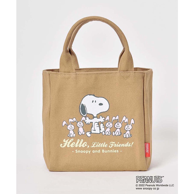 Túi Xách Canvas In Họa Tiết Hoạt Hình Snoopy / Thỏ Phong Cách Nhật Bản