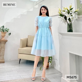 Đầm tay nhún rút eo BEMINE M5675
