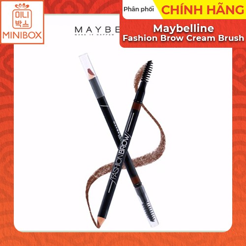 Chì kẻ mày Maybelline Fashion Brow Cream Brush | Màu Light Brown