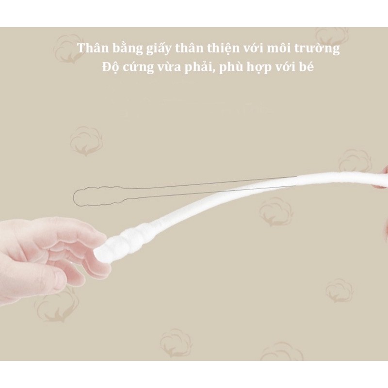 TĂM BÔNG VCOOL HỘP 200 CÂY - TĂM BÔNG MÍUTA HỘP 400 CÂY