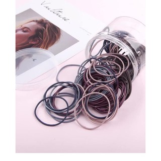 [FreeShip – Sale 1k] Thun cột tóc nhiều màu - loại tốt set 3 dây