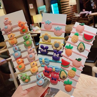 Set 10 dây chun buộc tóc cho bé siêu xinh