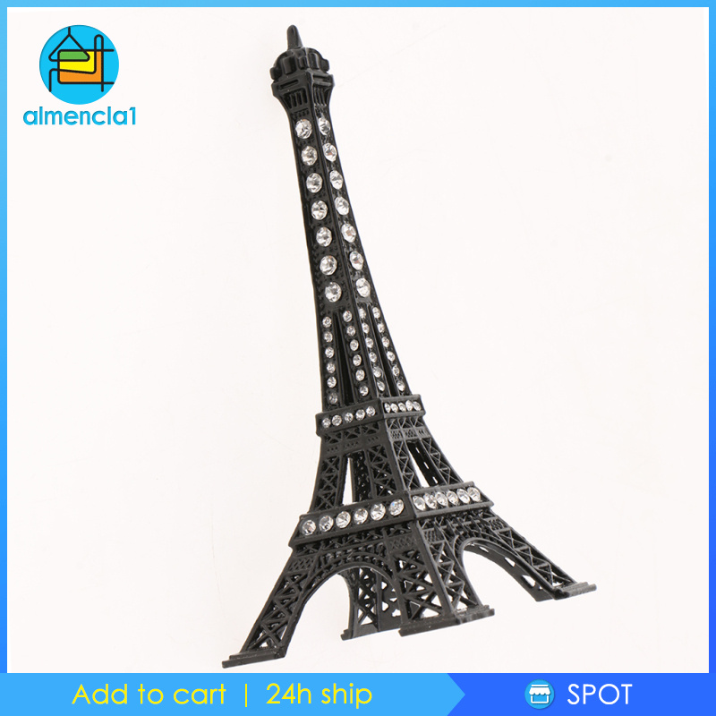 Mô Hình Tháp Eiffel Màu Hồng Chất Liệu Hợp Kim Theo Phong Cách Cổ Điển