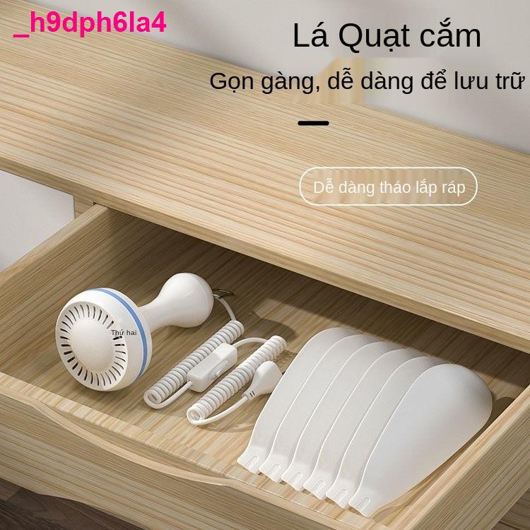 quạt giá rẻEmmett Quạt trần nhỏ câm mini giường sinh viên phòng trọ cửa lưới chống muỗi điện gió nhà lớn