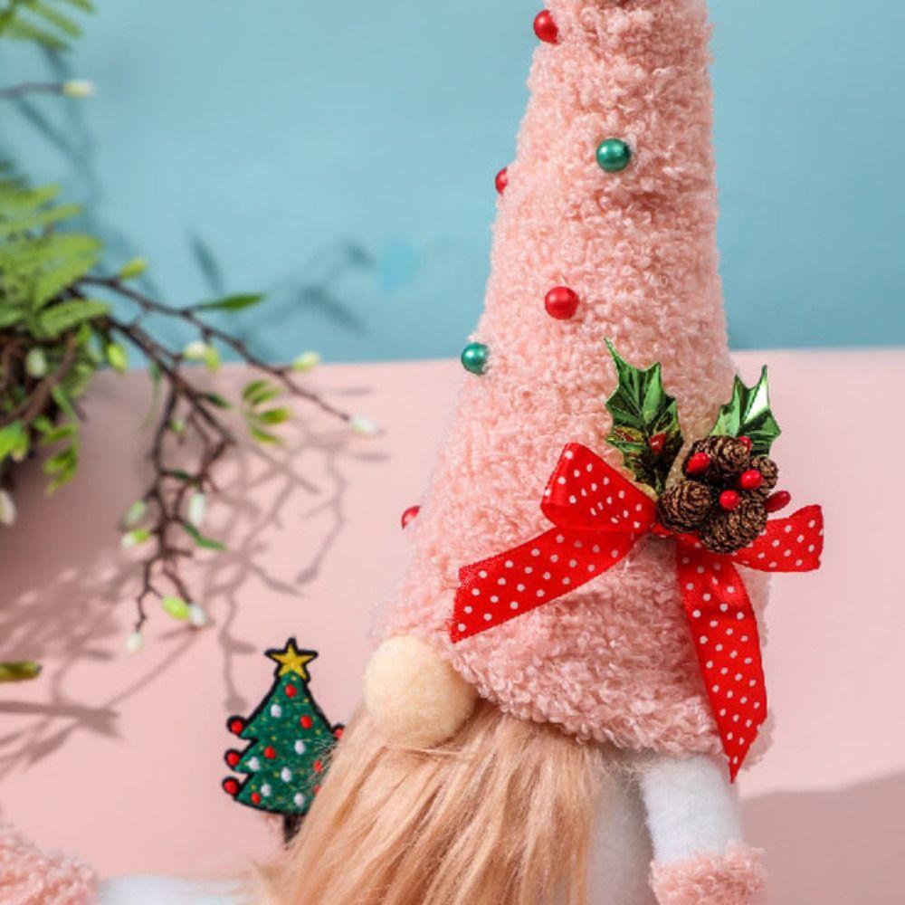 Epoch 1 Búp Bê Nhồi Bông Màu Tím / Hồng Dễ Thương Trang Trí Giáng Sinh