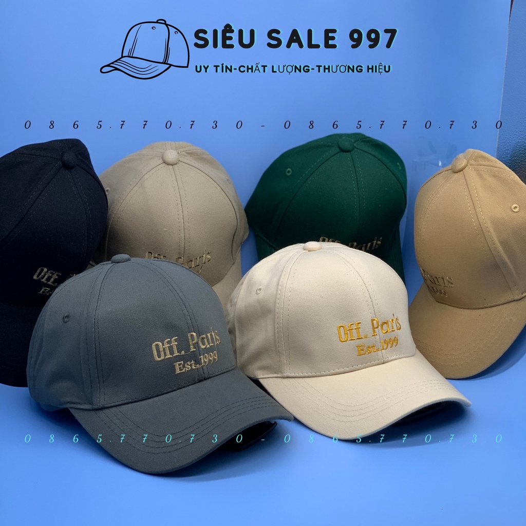 NÓN LƯỠI TRAI THÊU OFF PA RI 1999 MẪU MỚI HOT THỜI TRANG PHONG CÁCH