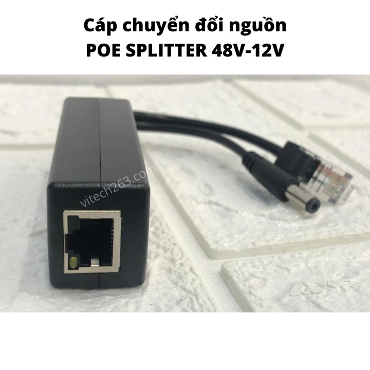 Thiết Bị Chuyển Đổi Nguồn Qua Ethernet 48V - 12V 16cm POE-Giải Pháp TIỆN LỢI VÀ KINH TẾ khi thi công camera IP