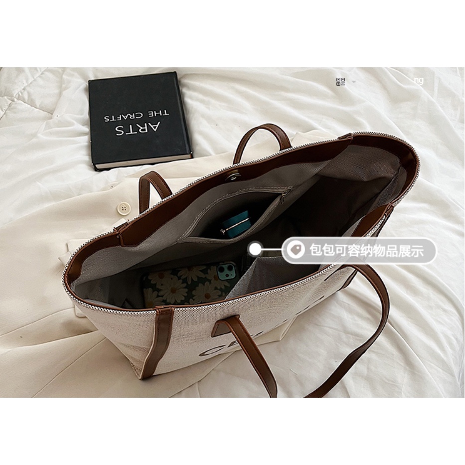 D19 Túi xách bản to khóa bấm 2 màu sắc đơn giản