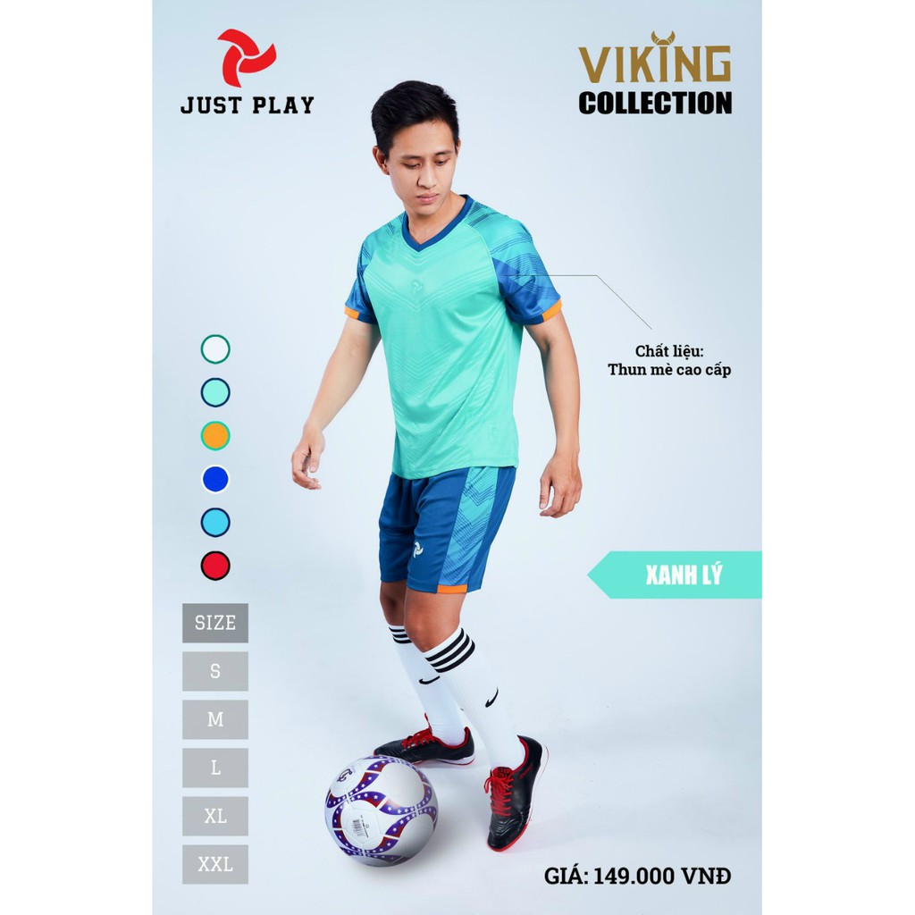 Bộ Đá Banh Không Logo ViKing Cao Cấp - Đồ Không Logo JustPlay