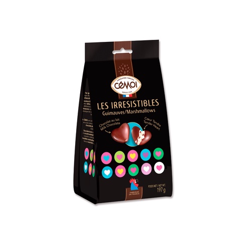 Socola Sữa Marshmallow Hình Trái Tim Dạng Túi Cémoi 197g - GiftLife