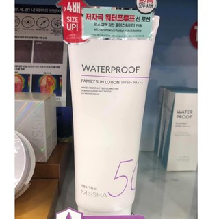 💥 CHỐNG NẮNG MISSHA WATERPROOF FAMILY SUN LOTION 200G