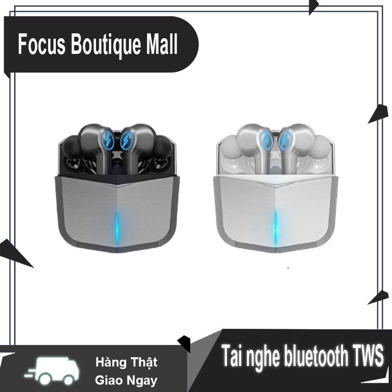 TWS-02 Tai nghe chơi game Bluetooth 5.0 Loa siêu trầm / Cảm biến vân tay / Giảm tiếng ồn / Tuổi thọ pin dài