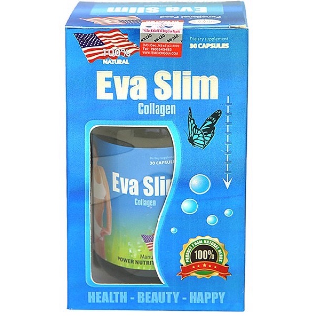 ✅ (HÀNG CÓ SẲN)  EVA SLIM COLLAGEN giảm cân USA