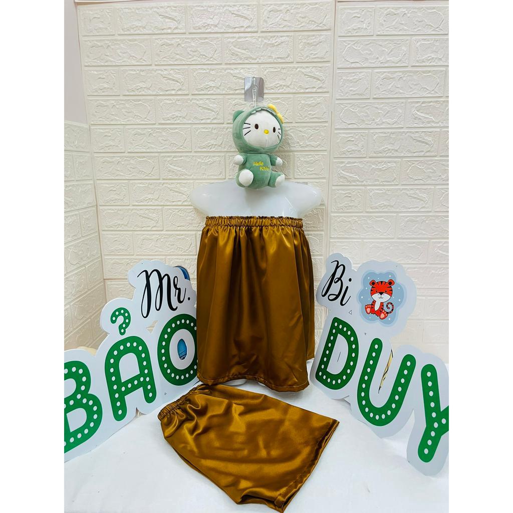 BỘ QUÂY LỬNG SPA / Bộ Quây Lửng Spa Vải Lụa Mềm Mát Loại 1 - Mặc Massage, Tắm Trắng, Triệt Lông - Bảo Duy