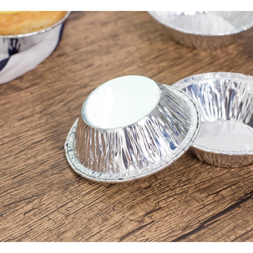 Set 250 Đế Cốc Chén Giấy Bạc Lót Lò Nướng Bánh Tart Trứng Nồi Chiên Không Dầu Tiện Dụng