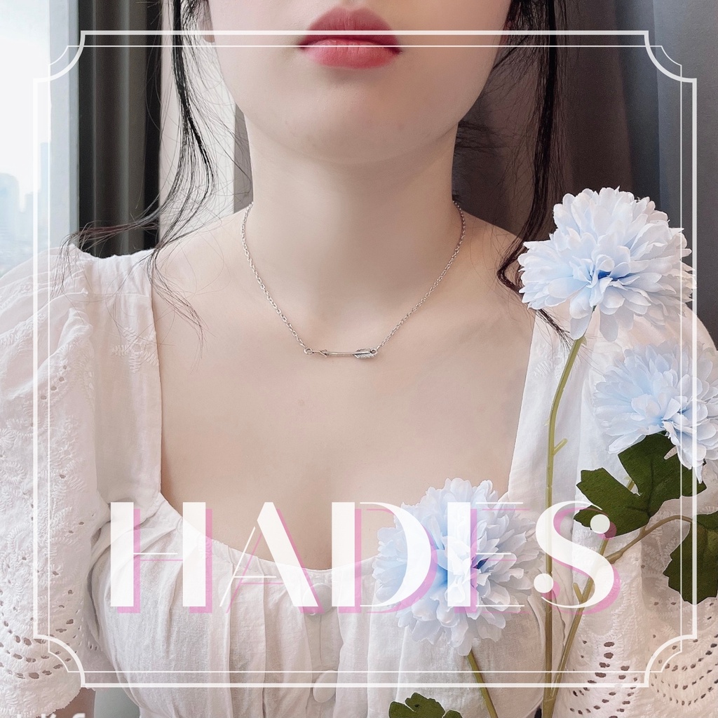 [Xả kho] Vòng cổ unisex mũi tên bohomian - dây chuyền mạ bạc 925 nam nữ necklace phụ kiện Hades.js