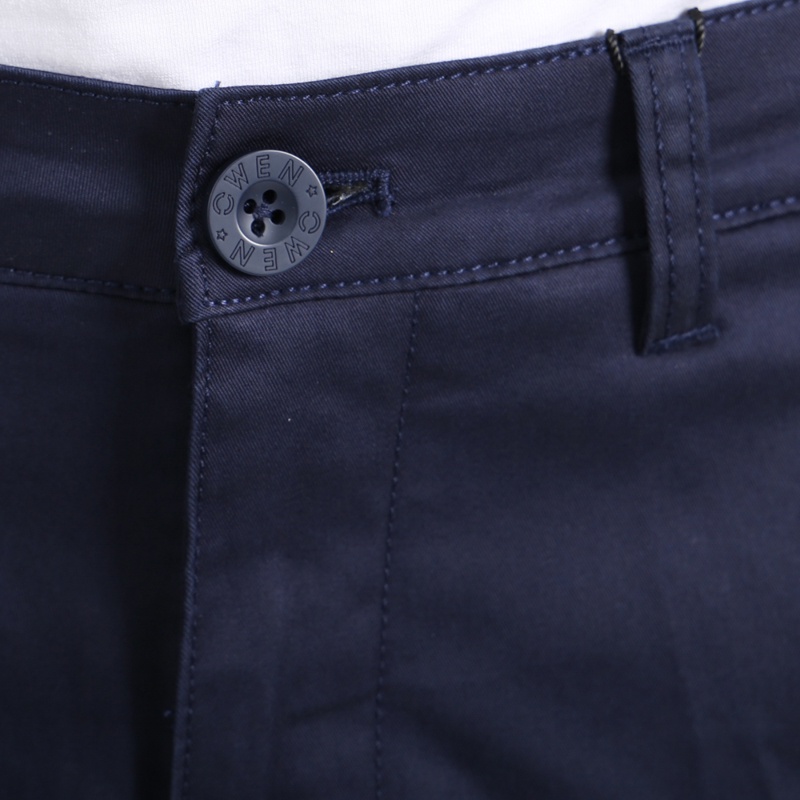 Quần short Nam Owen Cotton Slim Fit Navy - SK23815
