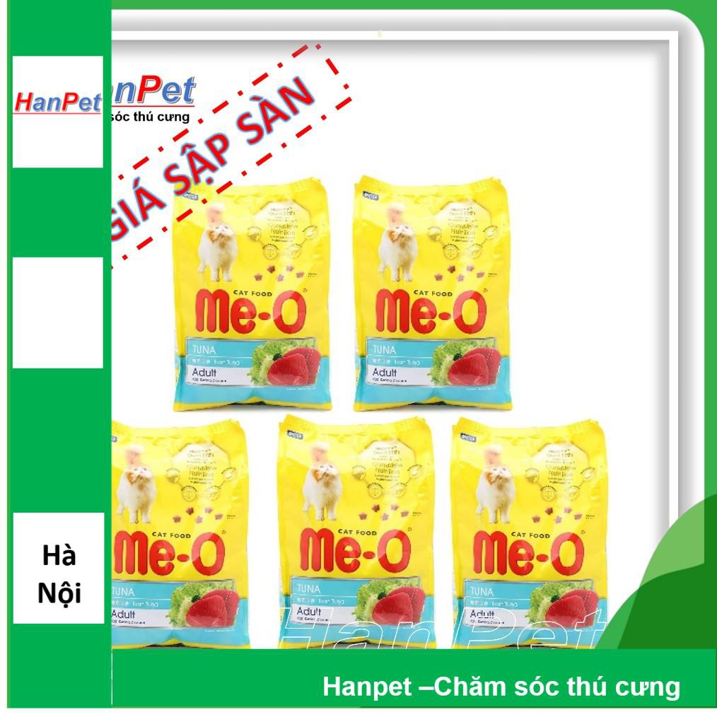 Combo 5 gói ME-O 350gr vị CÁ NGỪ - Thức ăn viên cho mèo lớn ME-O thức ăn mèo dạng hạt khô