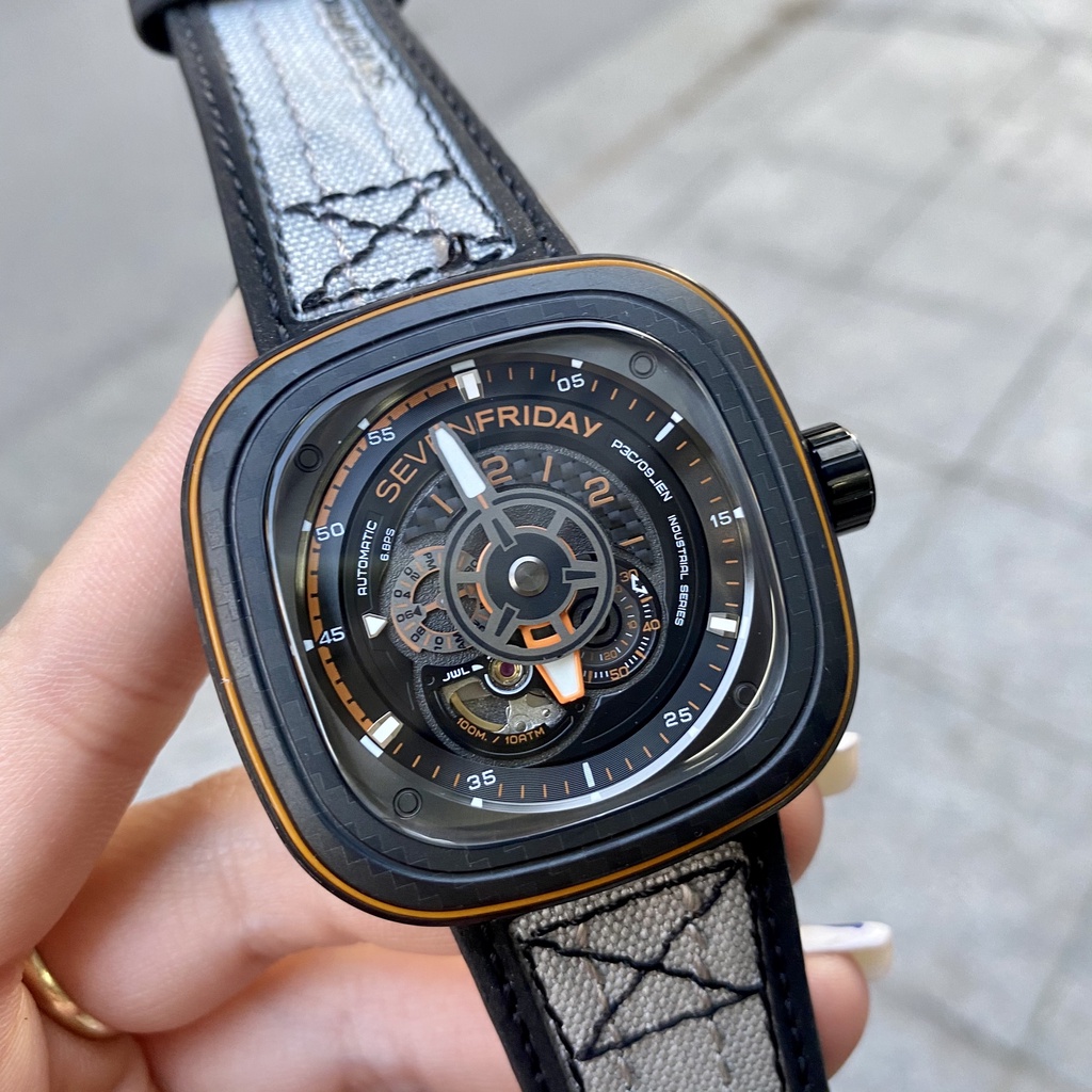 Đồng Hồ Nam  - Automatic - Hộp Gỗ, Sách, Thẻ Bảo Hành 2 năm , Khăn, Dây Cao Su Cao Cấp Tặng Kèm
