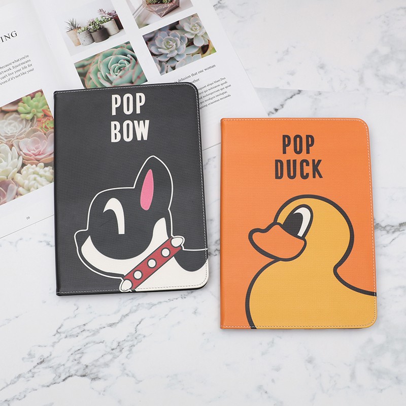 Fast Sleep Wake up Cute Cartoon Pattern PU Leather case For iPad air 1 2 | BigBuy360 - bigbuy360.vn