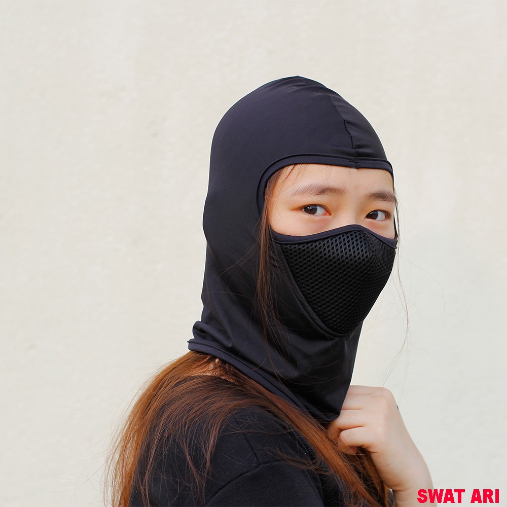 Khăn Phượt Trùm Đầu Ninja Điều Hòa Ari Cao Cấp - Mặt Nạ Chống Nắng, Chống Tia Uv Đa Năng Đi Xe Máy (3 Màu)