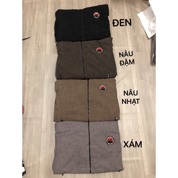 ÁO KHOÁC NAM VẢI KAKI NHUNG BỐ