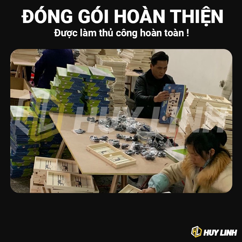 Cờ búng xuyên lỗ Gia Đình HL312 kích thước siêu lớn bằng gỗ - Lập Team Siêu Vui Nhộn khúc côn cầu Ice Hockey