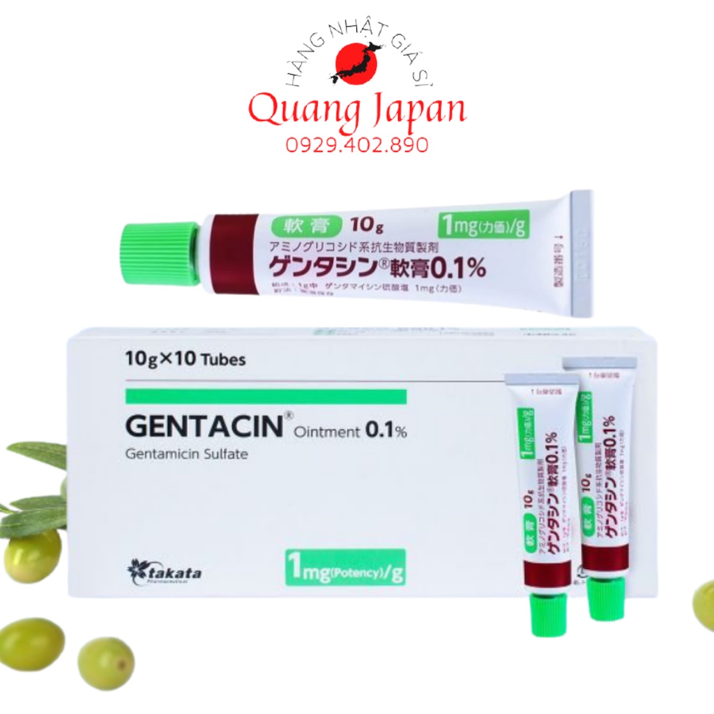 [Chính Hãng] Kem mờ sẹo Gentacin Nhật Bản 10g