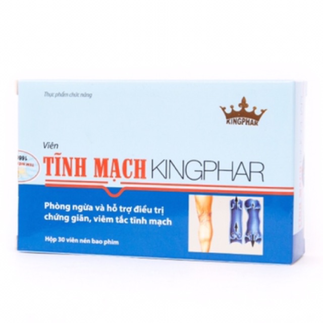 Viên tĩnh mạch Kingphar - giảm nguy cơ suy giãn, viêm tắc tĩnh mạch