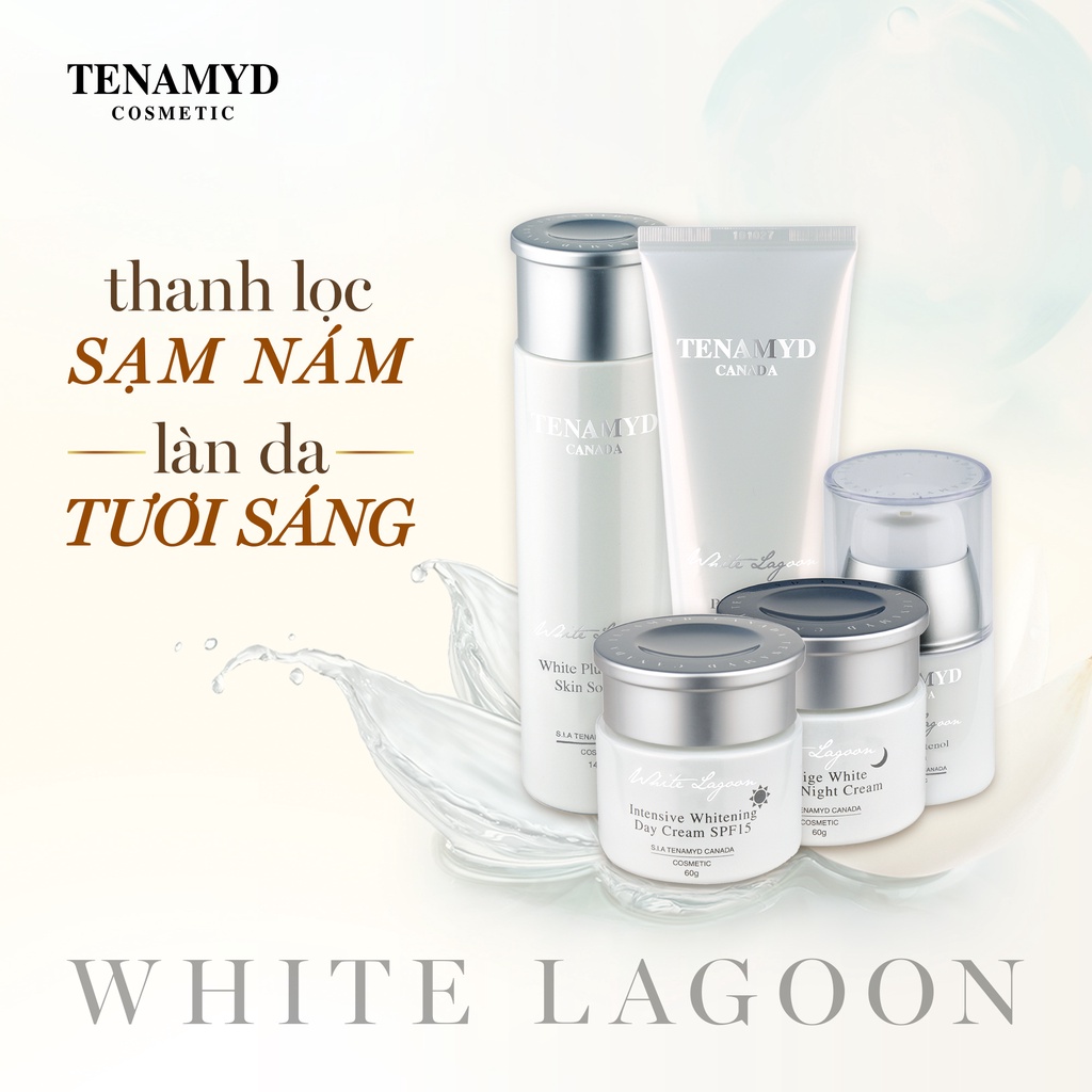 Sữa rửa mặt có hạt sáng mịn da- White lagoon TENAMYD- PURE WHITE REFRESH SCRUB FOAM CLEANSER